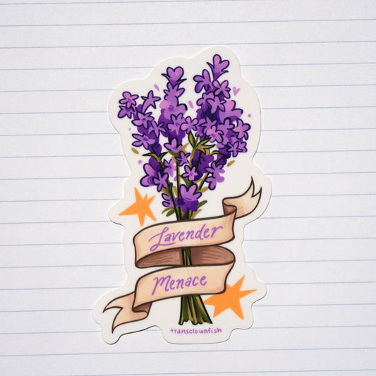 Lavender Menace Sticker